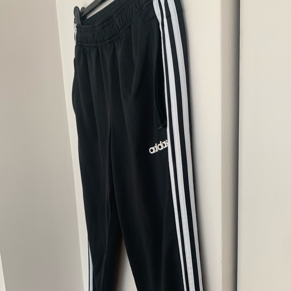 Adidas Black Track Pants With White Stripes - Picture 2 of 16